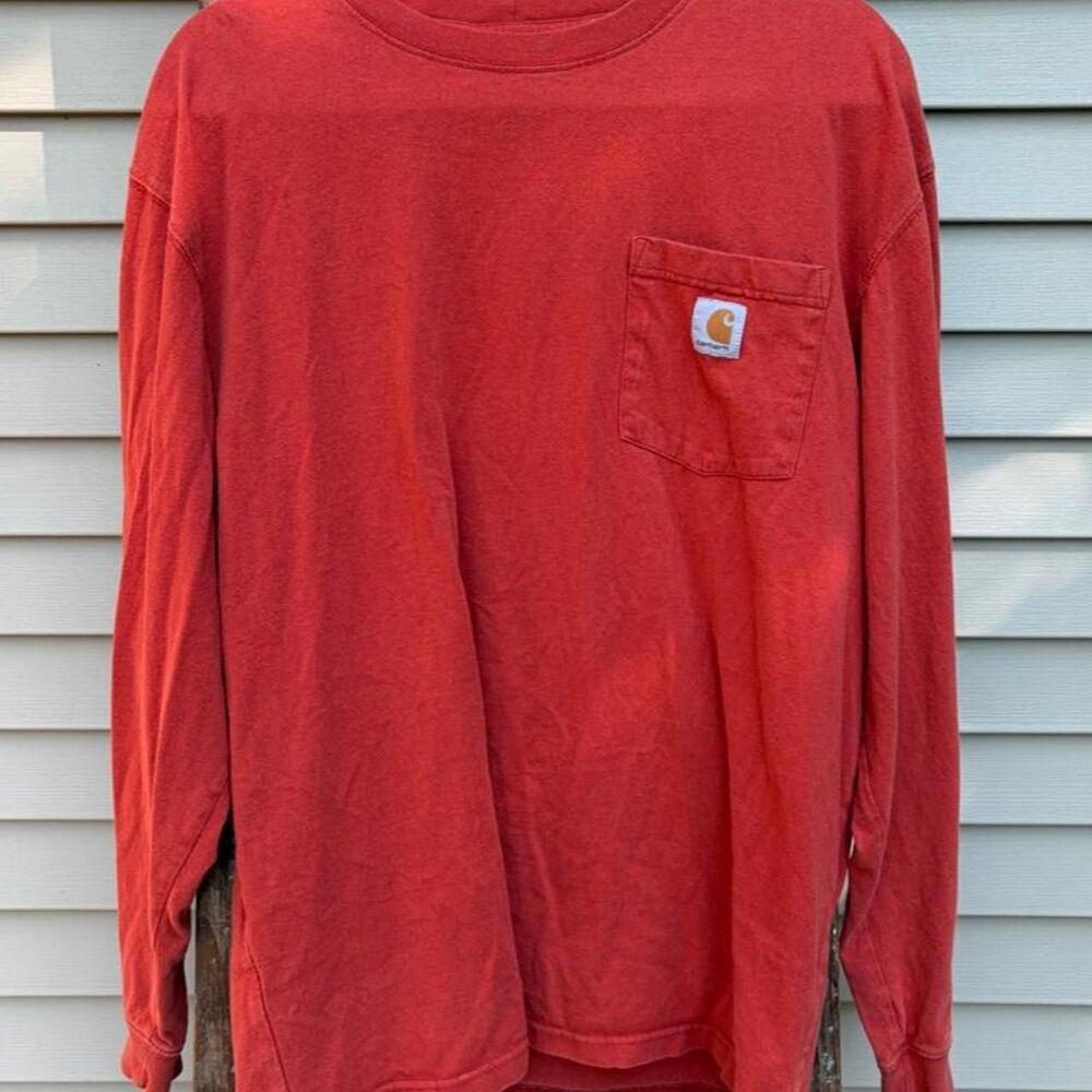 Carhartt Men's Red and Orange T-shirt